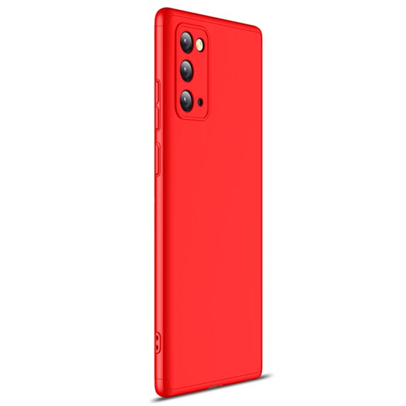 Samsung Galaxy Note 20 Kılıf CaseUp Triple Deluxe Shield Kırmızı 2